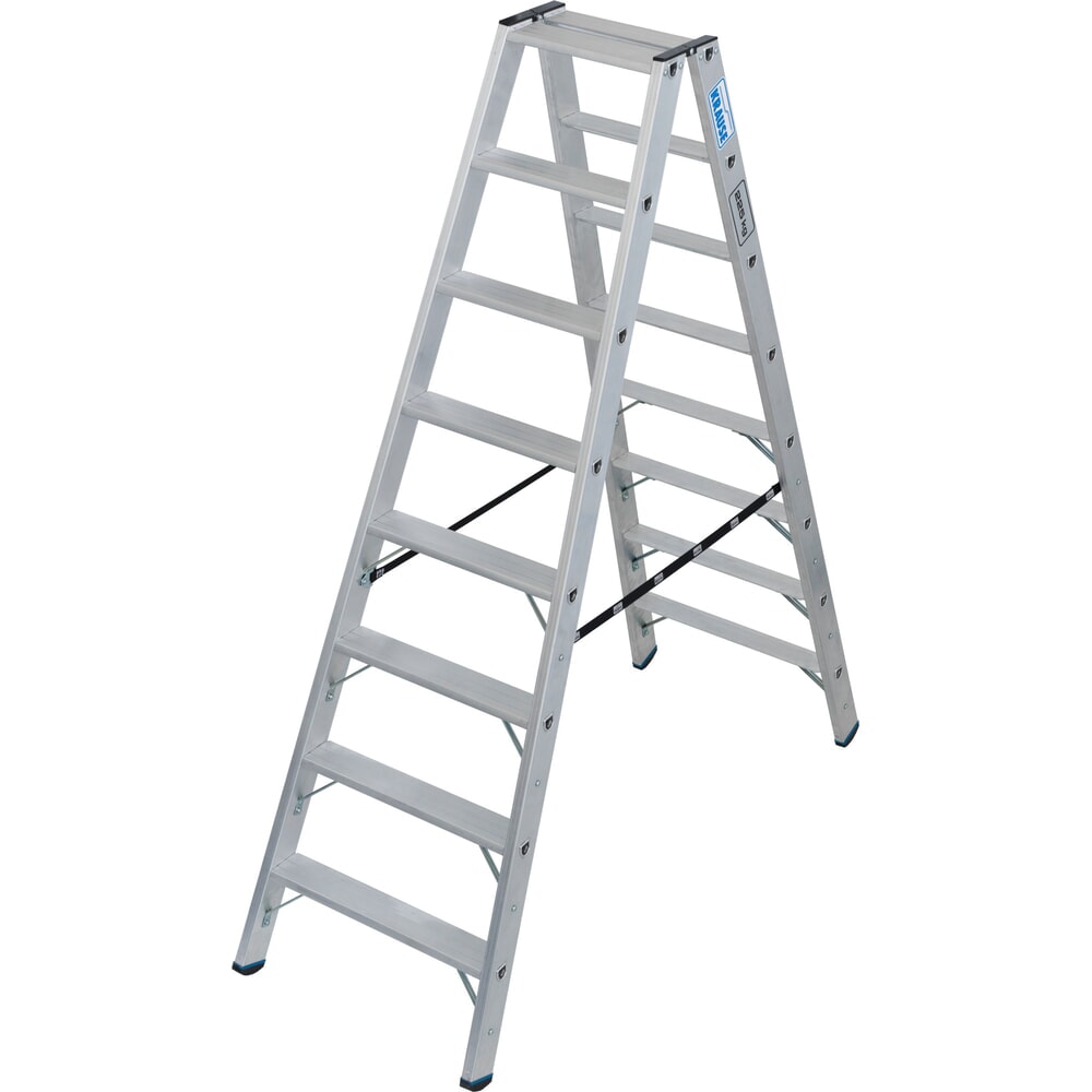 Zdjęcie produktu nr 1: Drabina ze stopniami wolnostojąca KRAUSE® STABILO, dwustronna, udźwig 225 kg, 2 x 8 stopni