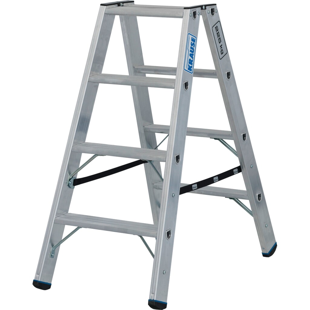 KRAUSE® STABILO Stufenstehleiter, beidseitig begehbar, Tragfähigkeit 225 kg, 2 x 4 Stufen Produktabbildung Nr. 13: KRAUSE® STABILO Stufenstehleiter, beidseitig begehbar, Tragfähigkeit 225 kg, 2 x 4 Stufen