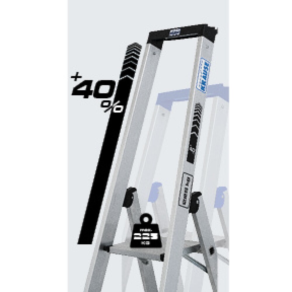 Produktabbildung Nr. 9: KRAUSE® STABILO Stufenstehleiter mit hohem Bügel, Tragfähigkeit 225 kg, 3 Stufen