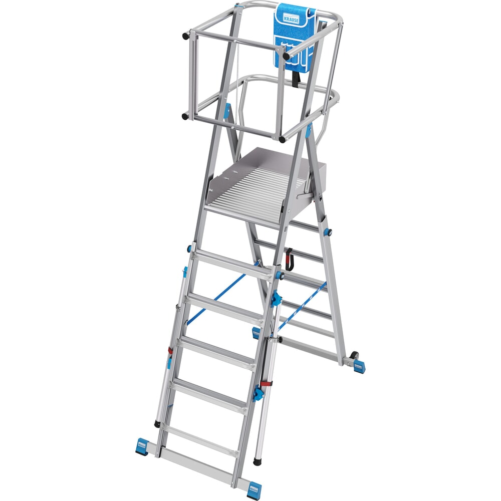 Produktabbildung Nr. 13: KRAUSE® STABILO Teleskop-Podestleiter mit großer Standplattform SkyMatic 5-9 Sprossen