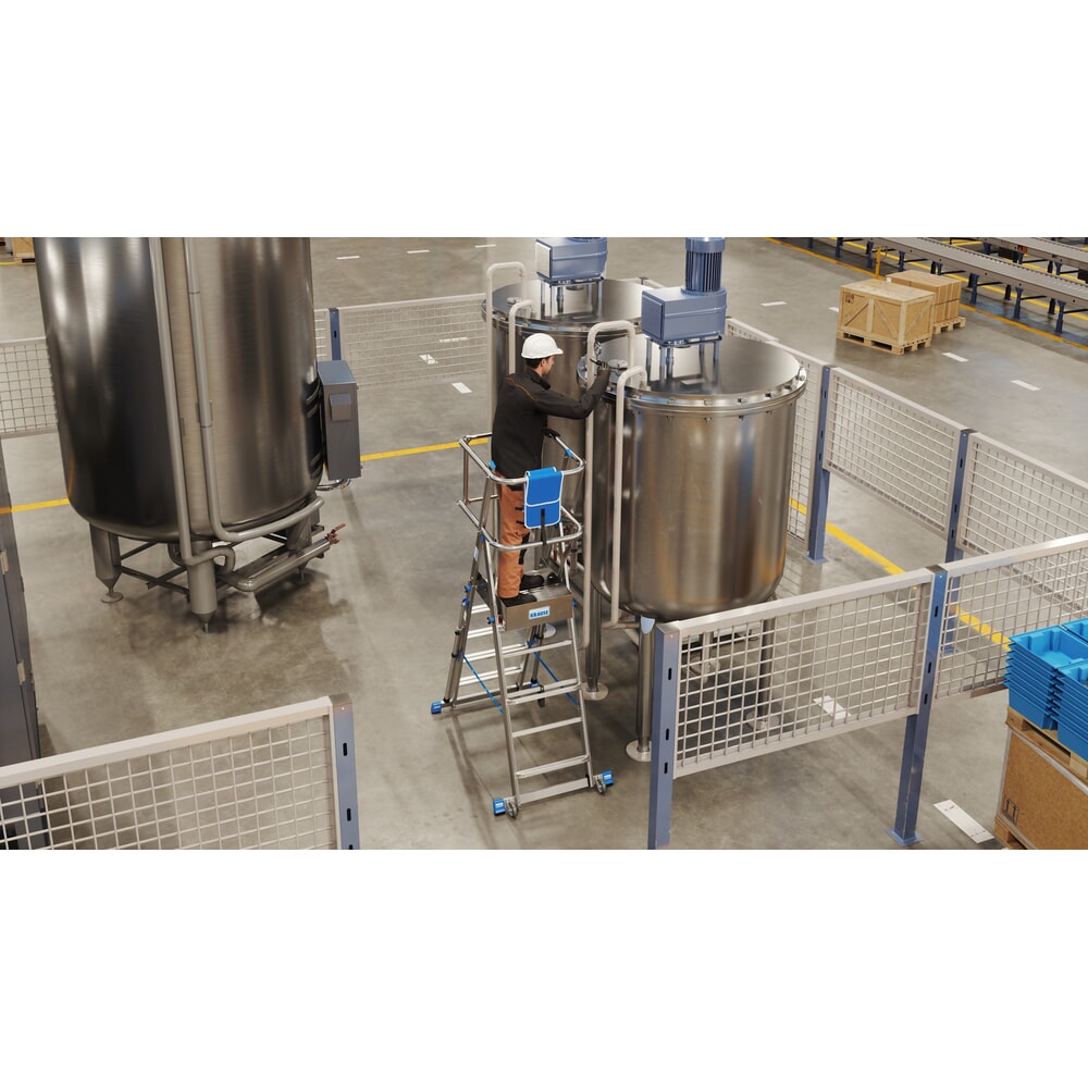 Produktabbildung Nr. 24: KRAUSE® STABILO Teleskop-Podestleiter mit großer Standplattform SkyMatic 5-9 Sprossen