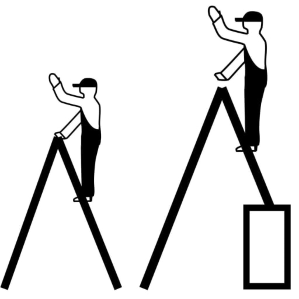KRAUSE® STABILO Teleskopleiter mit Stufen, beidseitig begehbar, 2 x 7 Stufen Produktabbildung Nr. 12: KRAUSE® STABILO Teleskopleiter mit Stufen, beidseitig begehbar, 2 x 7 Stufen