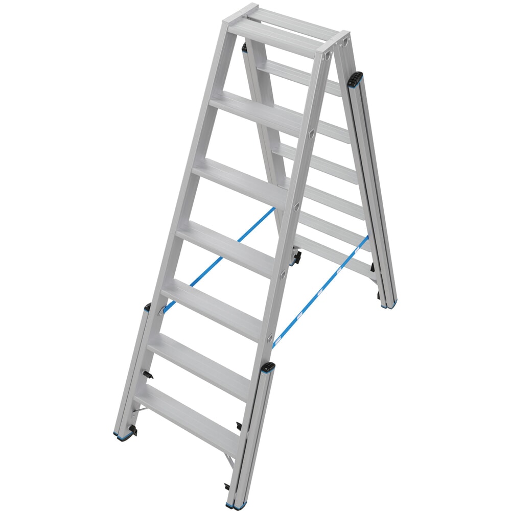Produktabbildung Nr. 17: KRAUSE® STABILO Teleskopleiter mit Stufen, beidseitig begehbar, 2 x 7 Stufen