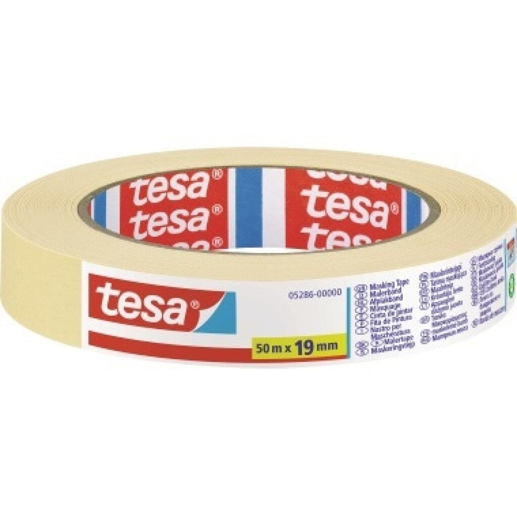 tesa® Malerkrepp universal 05286 50mx19mm Produktabbildung: tesa® Malerkrepp universal 05286 50mx19mm