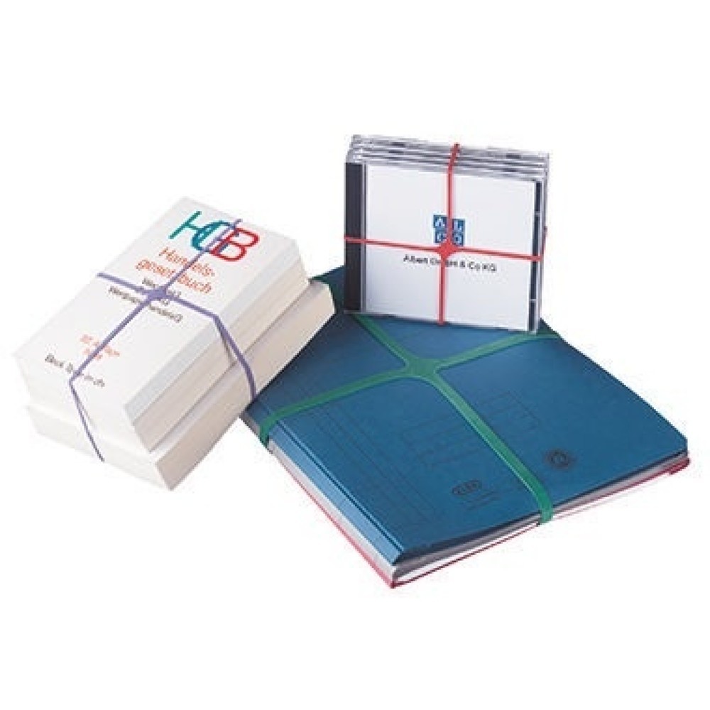 Produktabbildung Nr. 2: ALCO Kreuzband 2769/2 220x25mm farbig sortiert 500g/Pack.