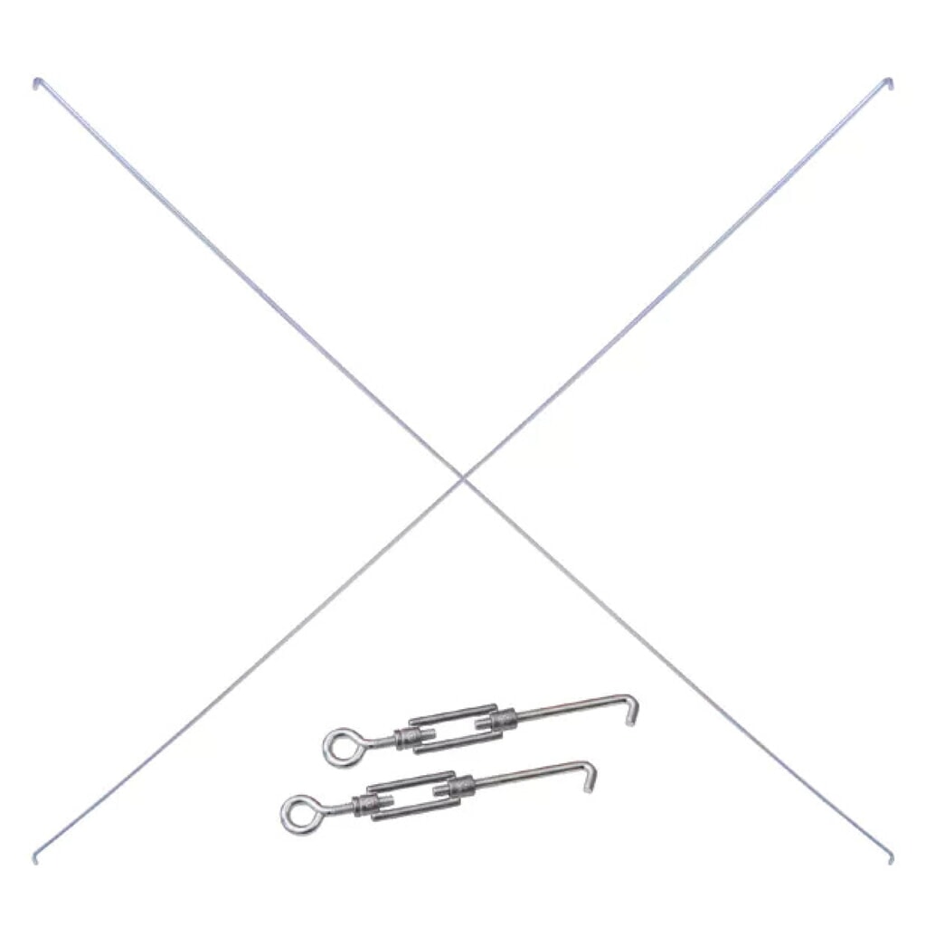 Kreuzstreben-Set 750/1000 für SCHULTE Fachbodenregal Grundfeld, (2 Spannschlösser, 2 Diagonalstreben) Produktabbildung: Kreuzstreben-Set 750/1000 für SCHULTE Fachbodenregal Grundfeld, (2 Spannschlösser, 2 Diagonalstreben)