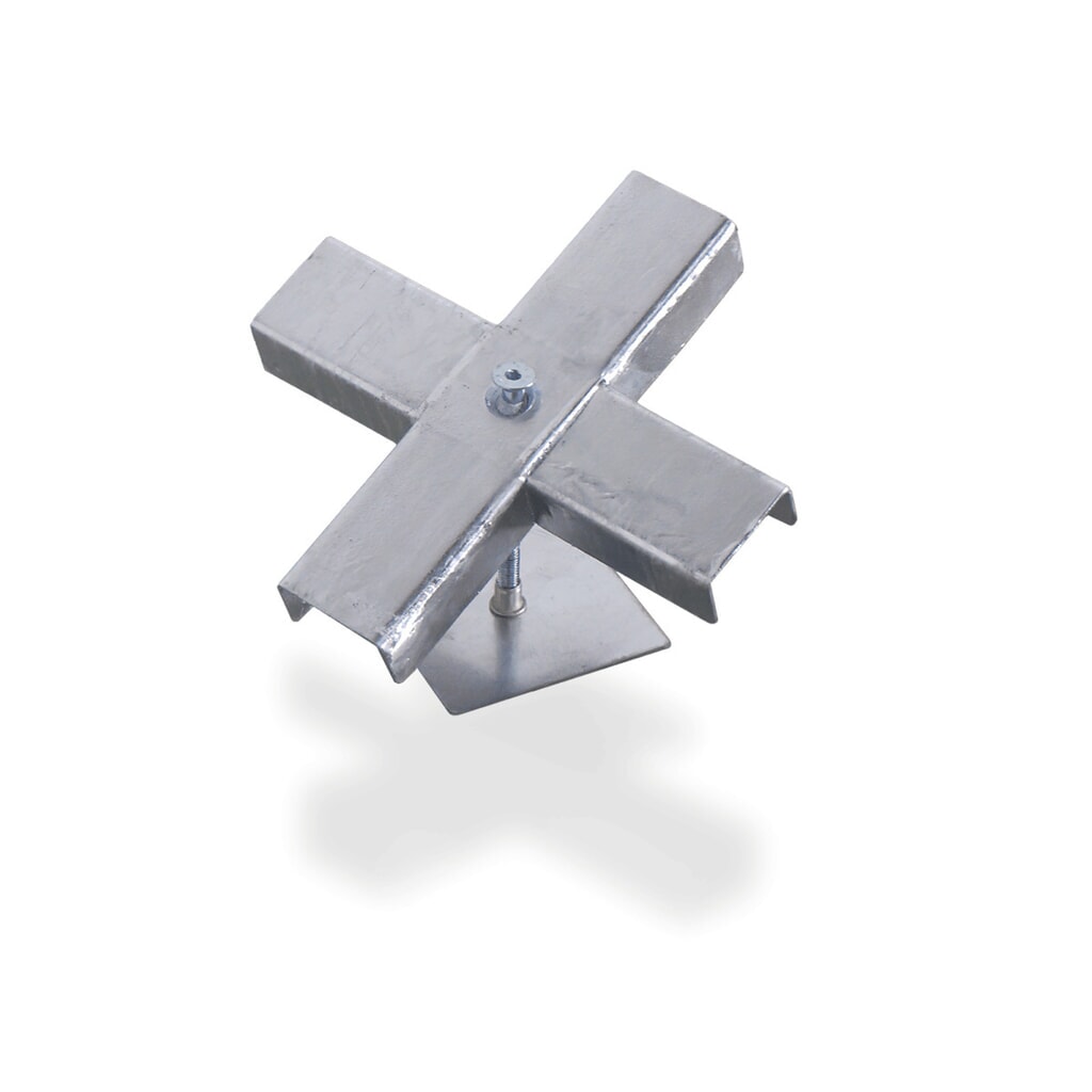 Produktabbildung: Kreuzverbinder für SAFE Flach-Auffangwanne aus Stahl, TK 6.500 kg/m²