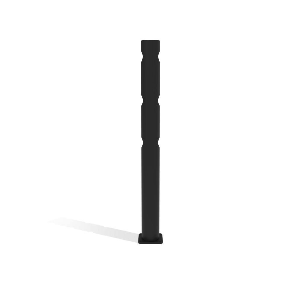 Číslo obrázka výrobku 7: Stredový stĺpik krídlových dverí pre bezpečnostné lišty „Delta“, Ø 110 mm, výška 1200 mm, 90°