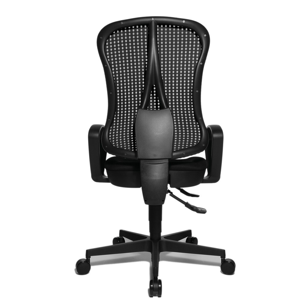 Zdjęcie produktu nr 6: Krzesło biurowe obrotowe Topstar® Head Point SY, siedzisko z muldą, kolor czarny/czarny