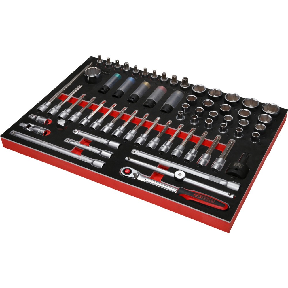 Produktabbildung Nr. 4: KS TOOLS 1/2'' Bit-Stecknuss-Satz in Schaumstoffeinlage, 64-tlg