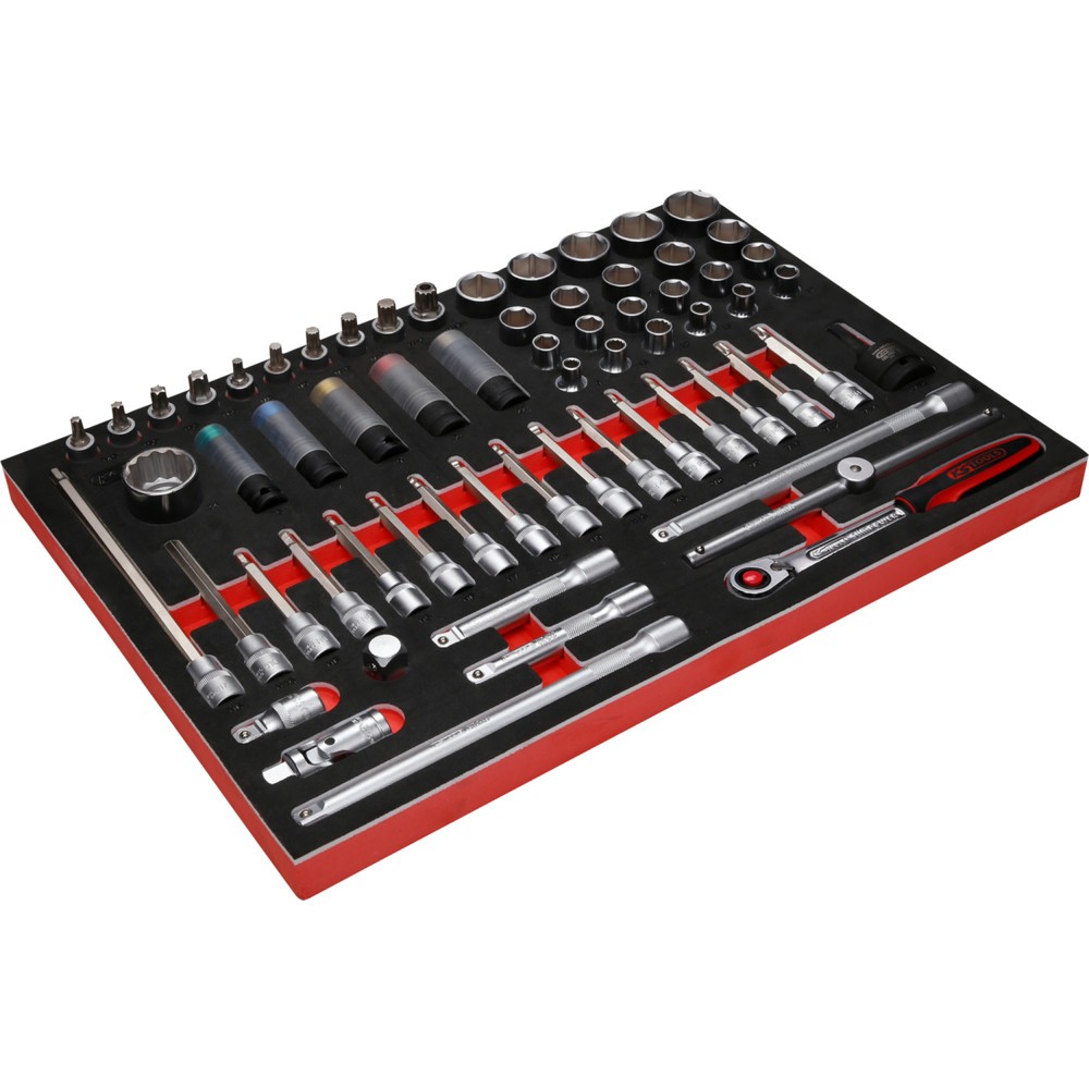 Produktabbildung Nr. 5: KS TOOLS 1/2'' Bit-Stecknuss-Satz in Schaumstoffeinlage, 64-tlg