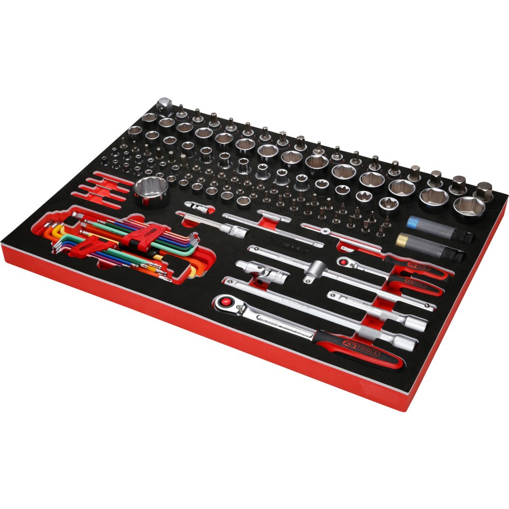 Produktabbildung Nr. 4: KS TOOLS 1/4'' + 1/2'' Steckschlüssel-Satz in Schaumstoffeinlage, 137-tlg