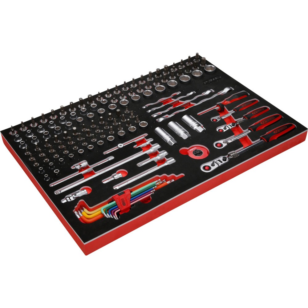 Produktabbildung Nr. 5: KS TOOLS 1/4'' + 3/8'' Steckschlüssel-Satz in Schaumstoffeinlage, 140-tlg