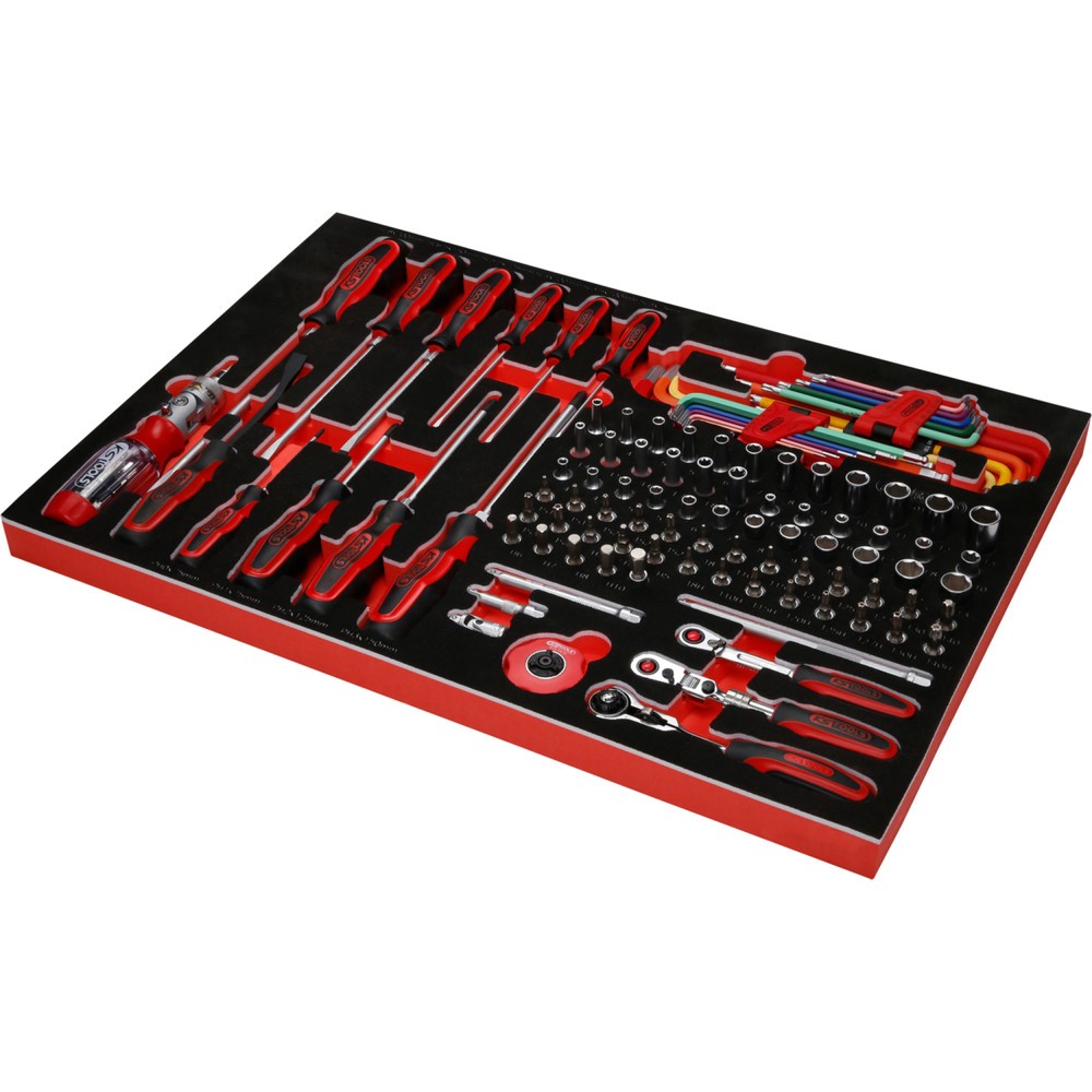 Produktabbildung Nr. 4: KS TOOLS 1/4'' Steckschlüssel- / und Schraubendreher-Satz in Schaumstoffeinlage, 105-tlg