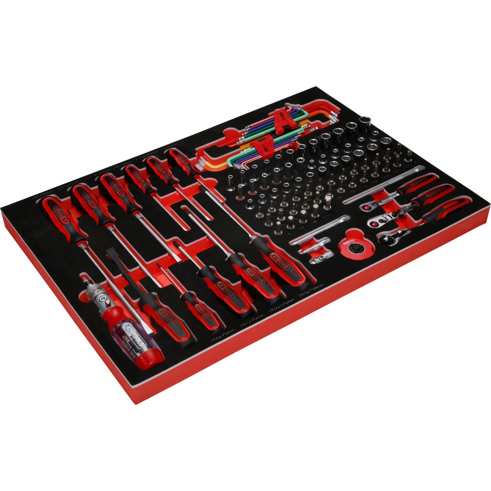 Produktabbildung Nr. 5: KS TOOLS 1/4'' Steckschlüssel- / und Schraubendreher-Satz in Schaumstoffeinlage, 105-tlg