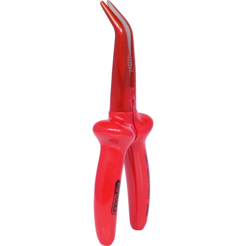 Produktabbildung Nr. 5: KS TOOLS 1000V Flachrundzange, beschichteter Arbeitskopf, gebogen, 200mm