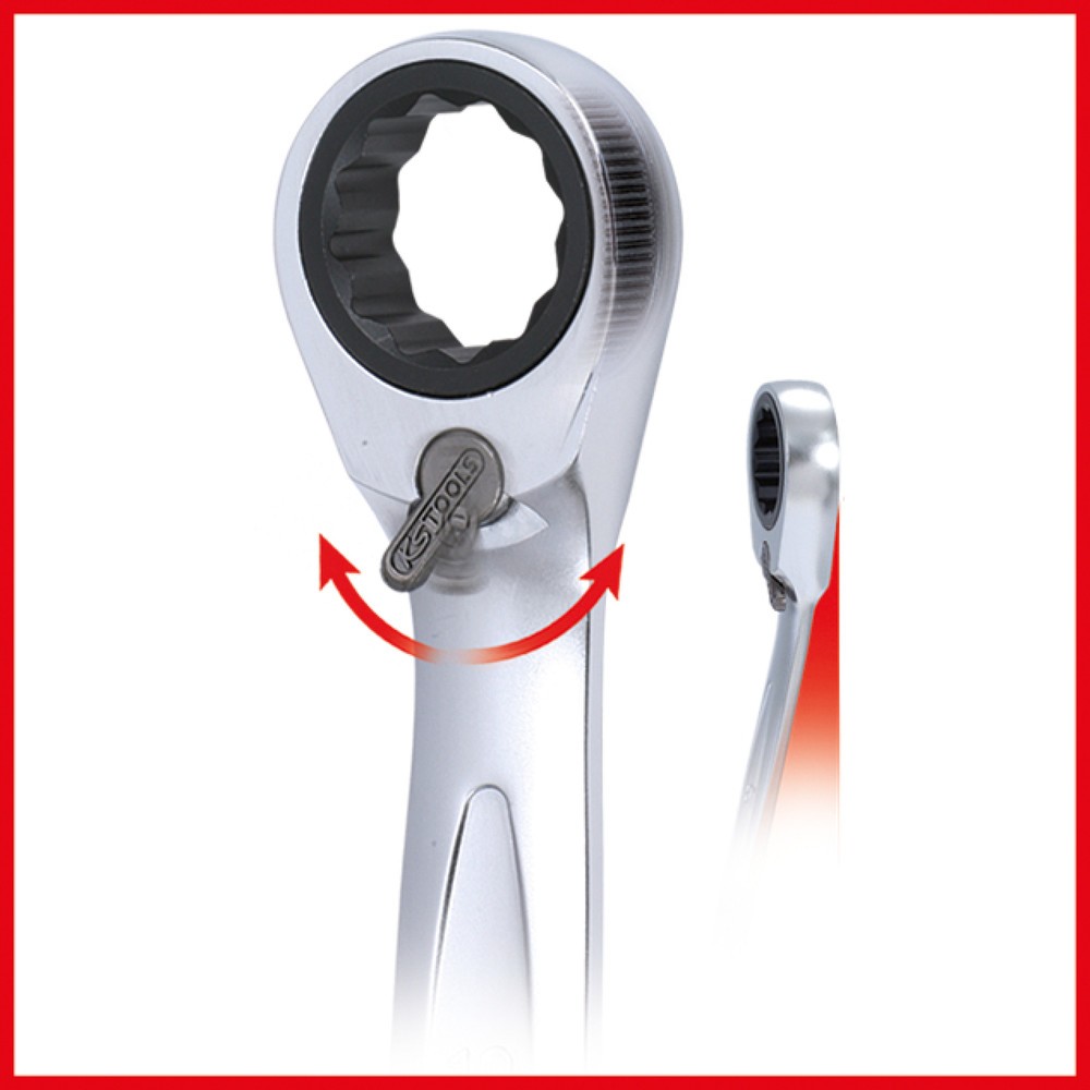 Produktabbildung Nr. 2: KS TOOLS GEARplus RINGSTOP-Ratschenringmaulschlüssel, 8mm