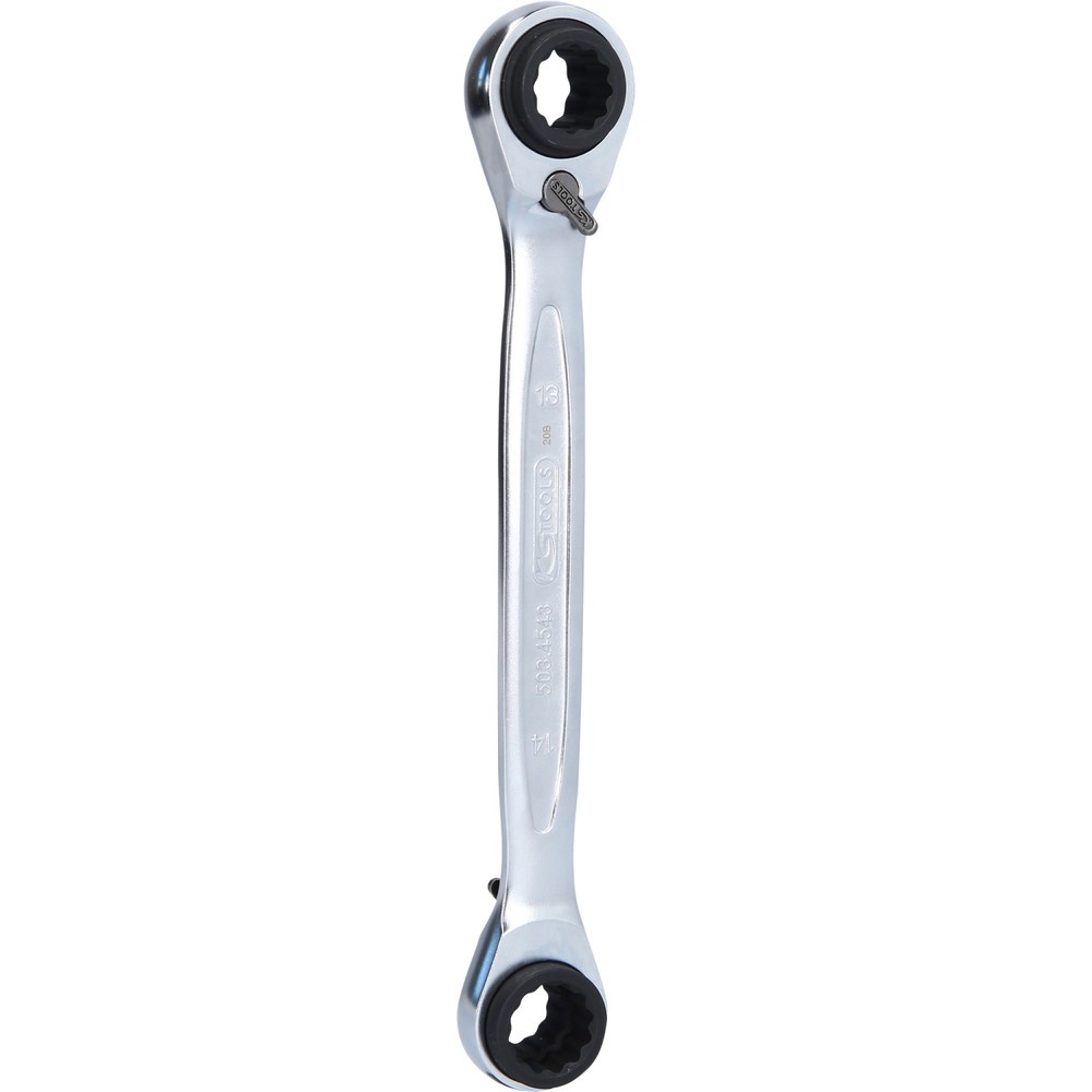 Produktabbildung Nr. 3: KS TOOLS 4 in 1 GEARplus umschaltbar Doppel-Ratschenringschlüssel, 12x13x14x15mm