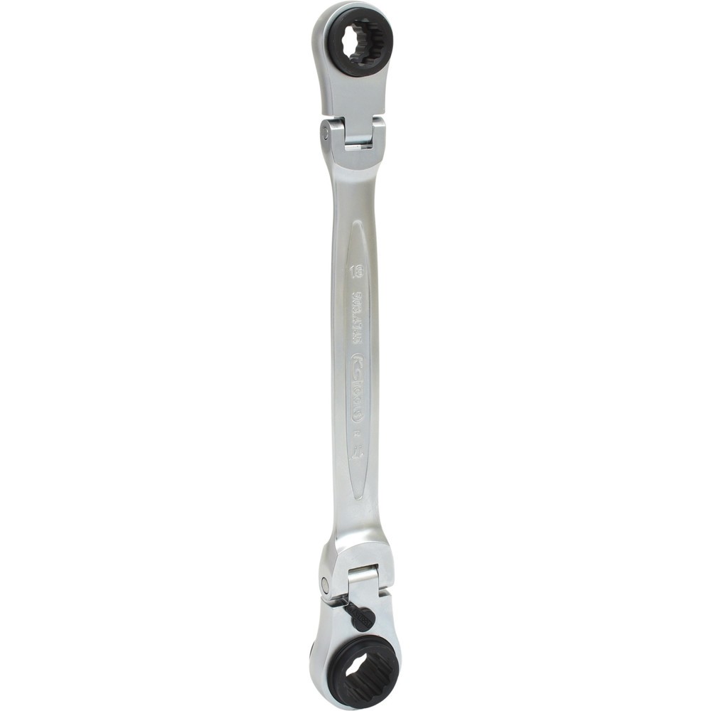 Produktabbildung Nr. 1: KS TOOLS 4 in 1 GEARplus umschaltbar Gelenk-Doppel-Ringschlüssel, 10x13-17x19mm