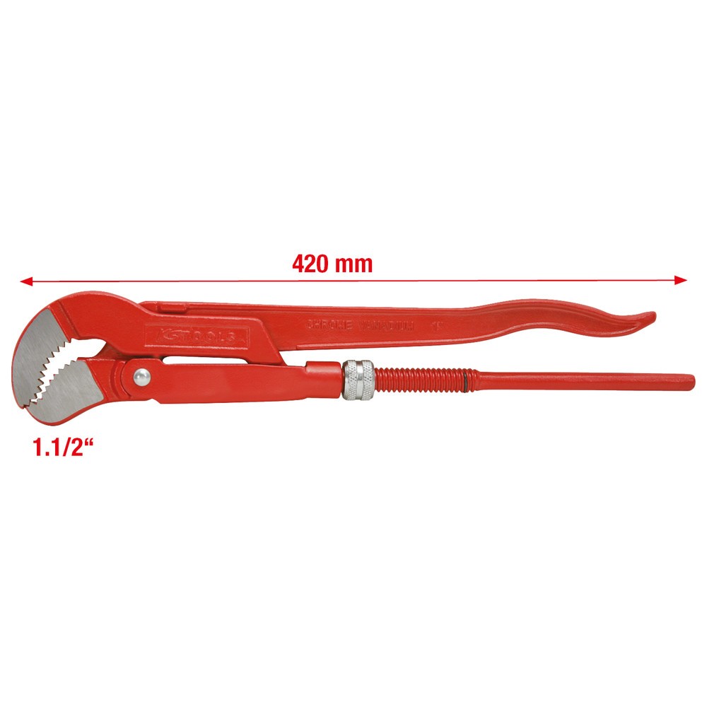 Produktabbildung Nr. 4: KS TOOLS 45° gewinkelte Eckrohrzange, 1.1/2''
