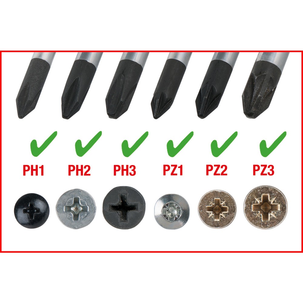 Produktabbildung Nr. 2: KS TOOLS 6 in 1 ERGOTORQUEplus Schraubendreher, 230mm