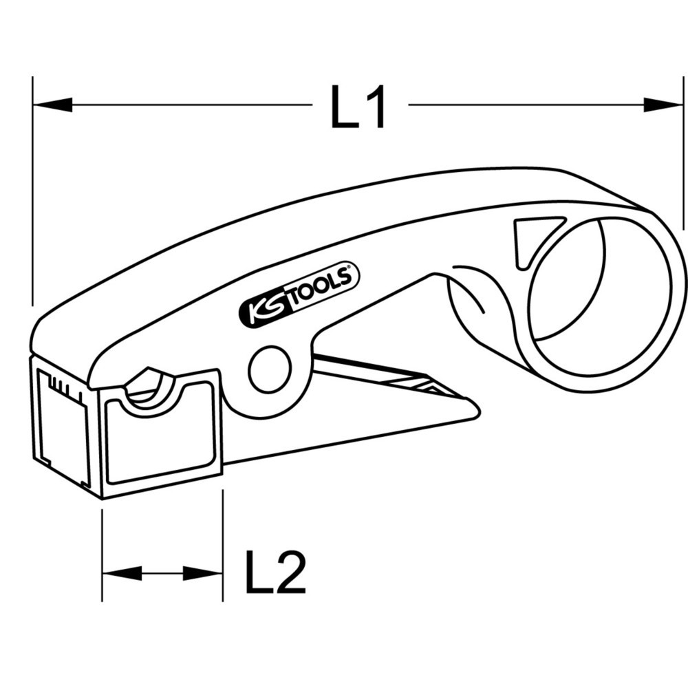 Produktabbildung Nr. 1: KS TOOLS Abisolierwerkzeug Koaxialkabel, 7,5mm
