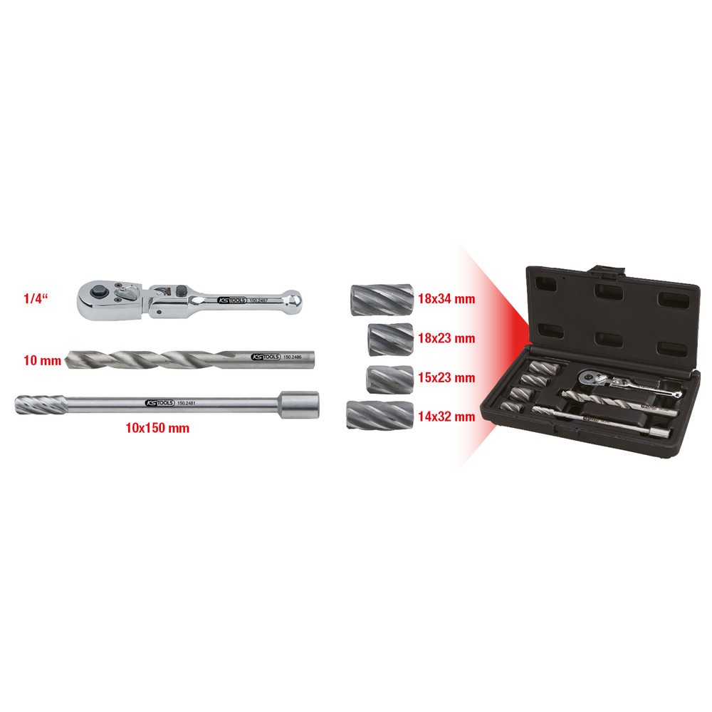 Produktabbildung Nr. 14: KS TOOLS ABS-Sensoren-Reibahlen-Satz, 7-tlg