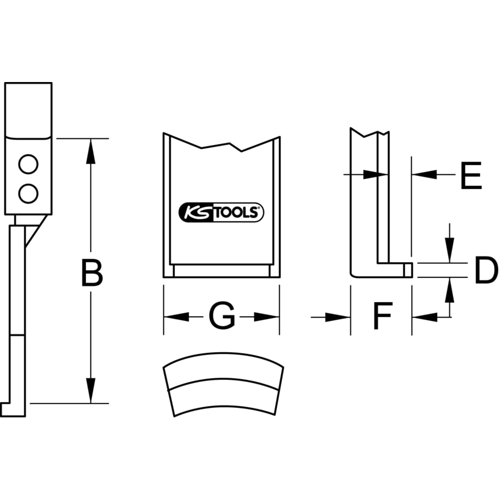 KS TOOLS Abzieherhaken, 400mm, für 640.0230 Produktabbildung: KS TOOLS Abzieherhaken, 400mm, für 640.0230
