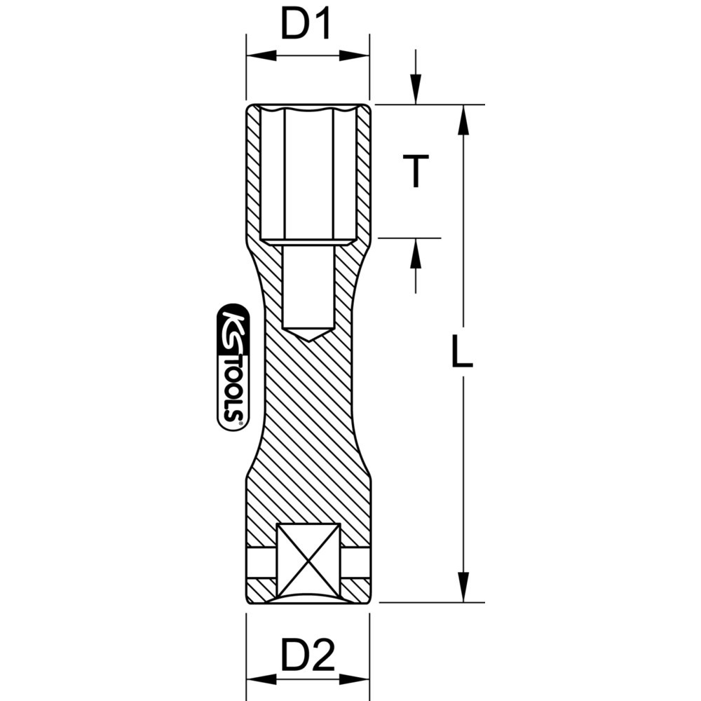 Produktabbildung Nr. 10: KS TOOLS 1/2" Alu-Felgen Kraft-Stecknuss, XL, 17mm