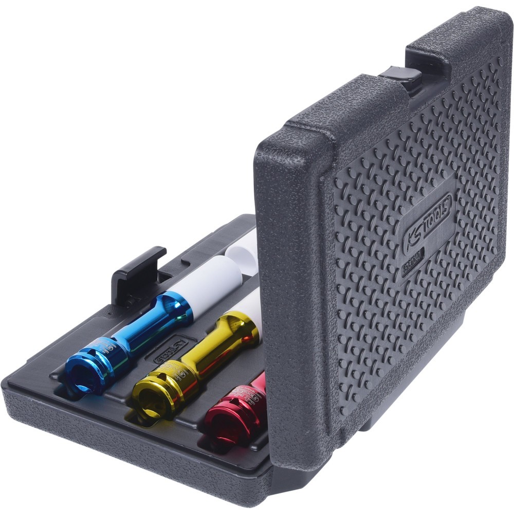 Produktabbildung Nr. 3: KS TOOLS 1/2" Alu Kraft-Stecknuss-Satz, lang, 6-tlg