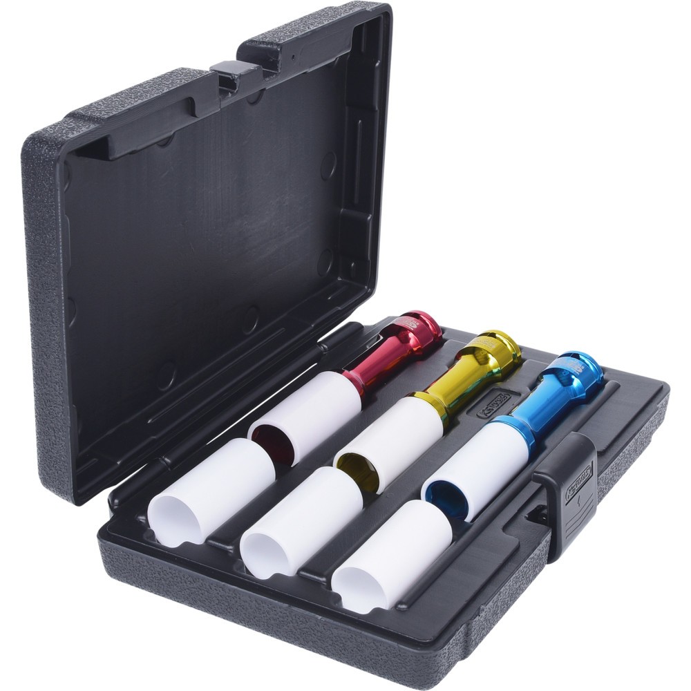 Produktabbildung Nr. 5: KS TOOLS 1/2" Alu Kraft-Stecknuss-Satz, lang, 6-tlg