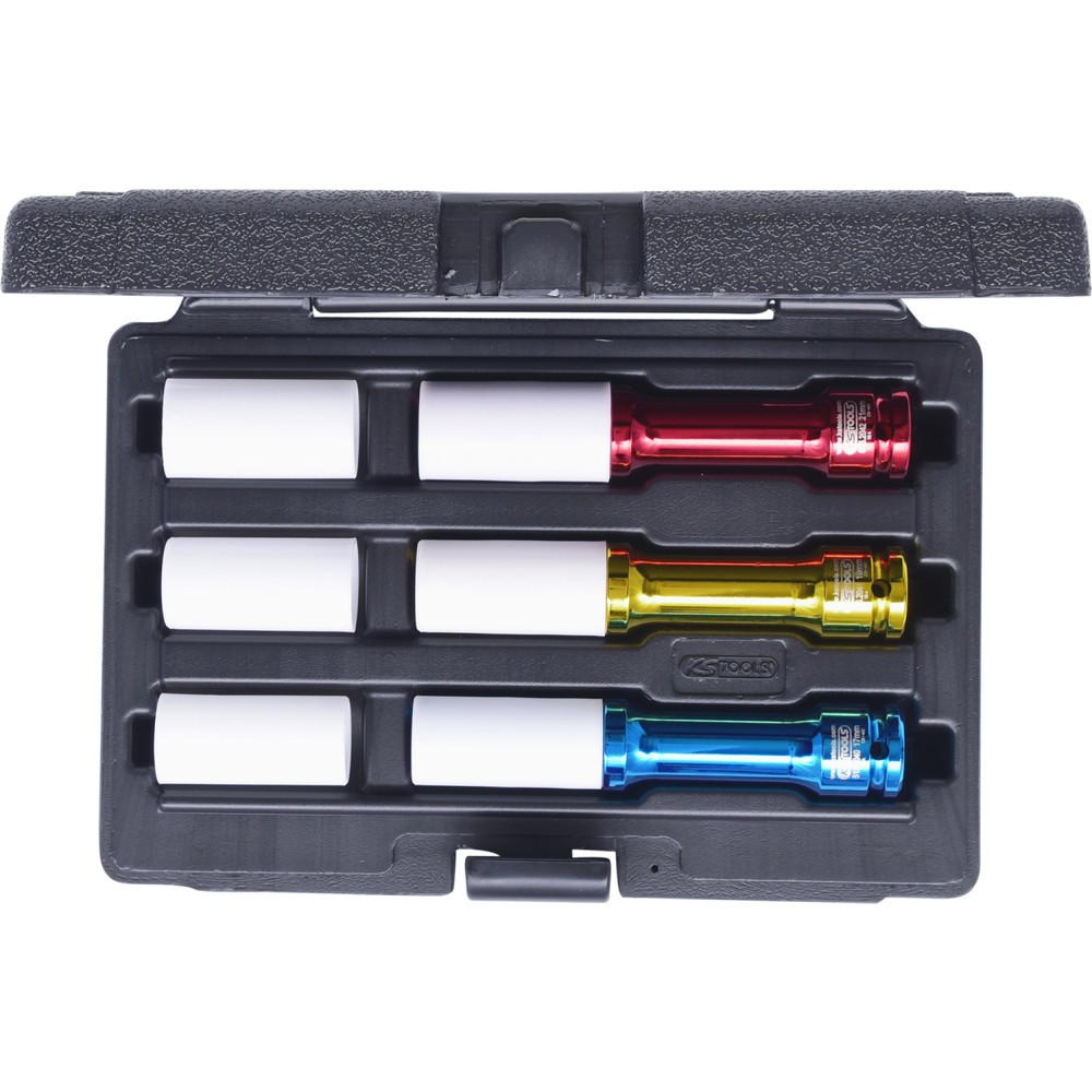 Produktabbildung Nr. 6: KS TOOLS 1/2" Alu Kraft-Stecknuss-Satz, lang, 6-tlg
