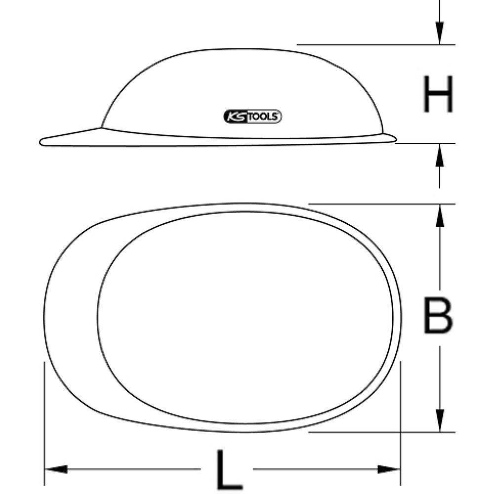 Produktabbildung Nr. 2: KS TOOLS Arbeits-Schutzhelm, rot