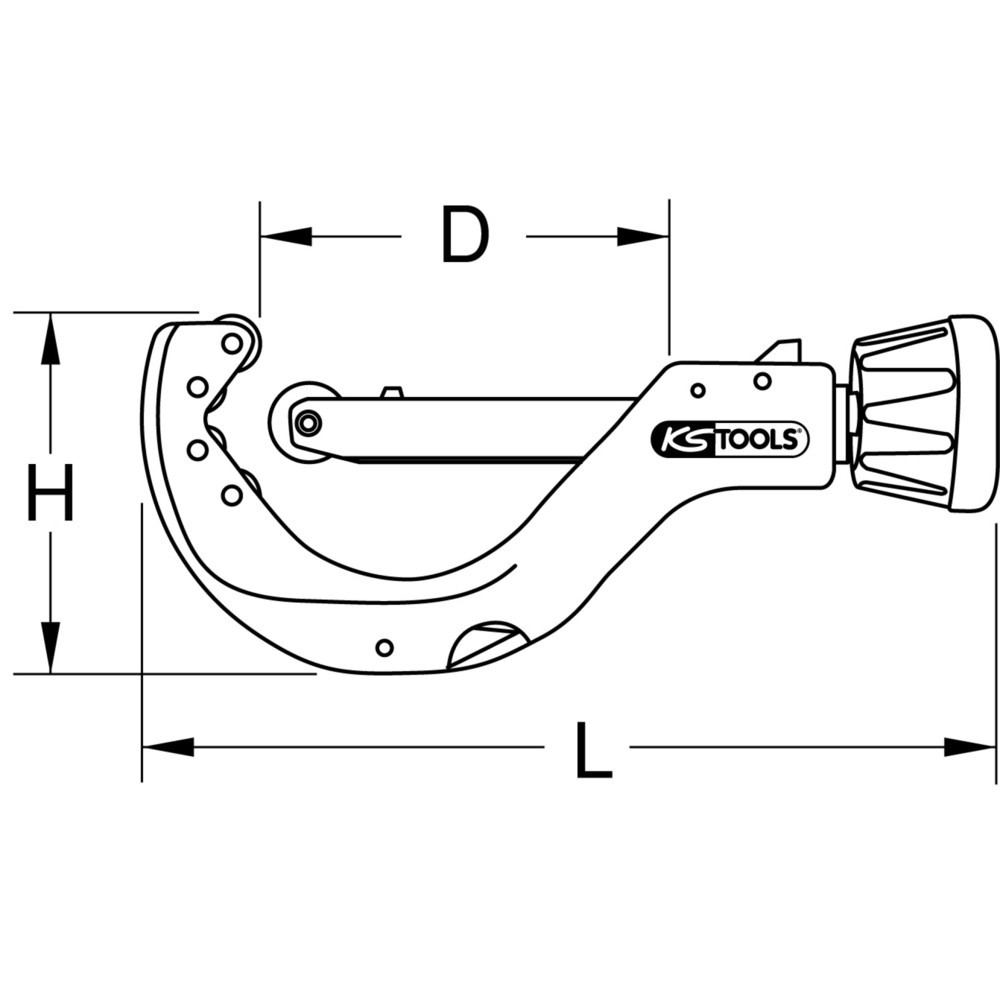 Produktabbildung Nr. 5: KS TOOLS Automatik-Rohrabschneider für Kunststoffrohre, 6-76mm