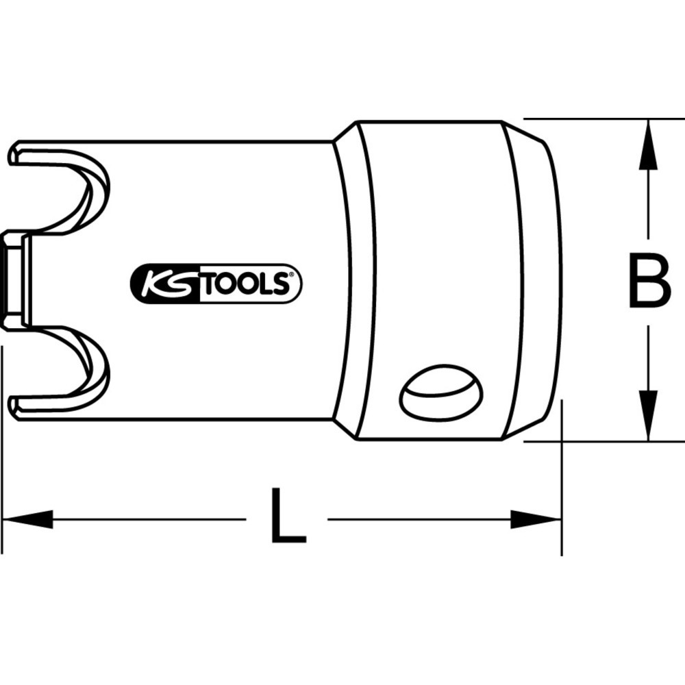 Produktabbildung Nr. 1: KS TOOLS Badewannenadapter für Ventilfix, 53mm