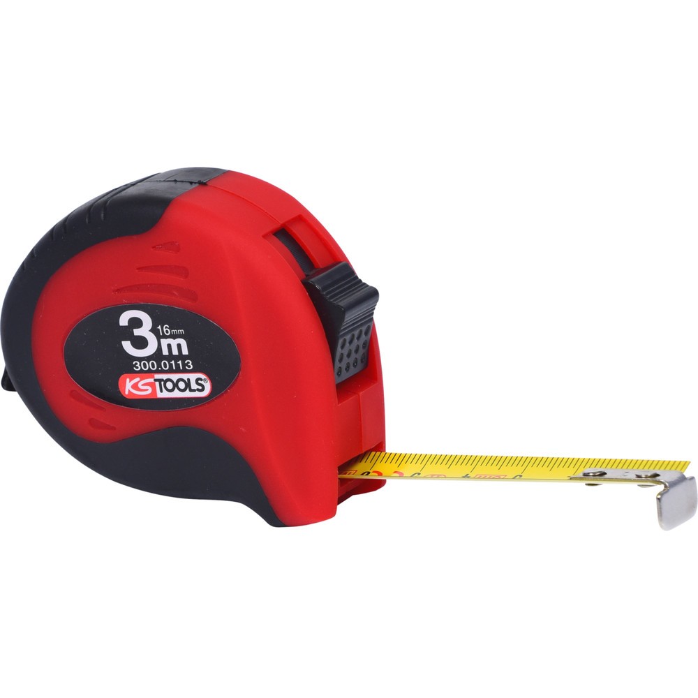 Produktabbildung Nr. 4: KS TOOLS Bandmaß mit Feststeller,schwarz-rot, 3m
