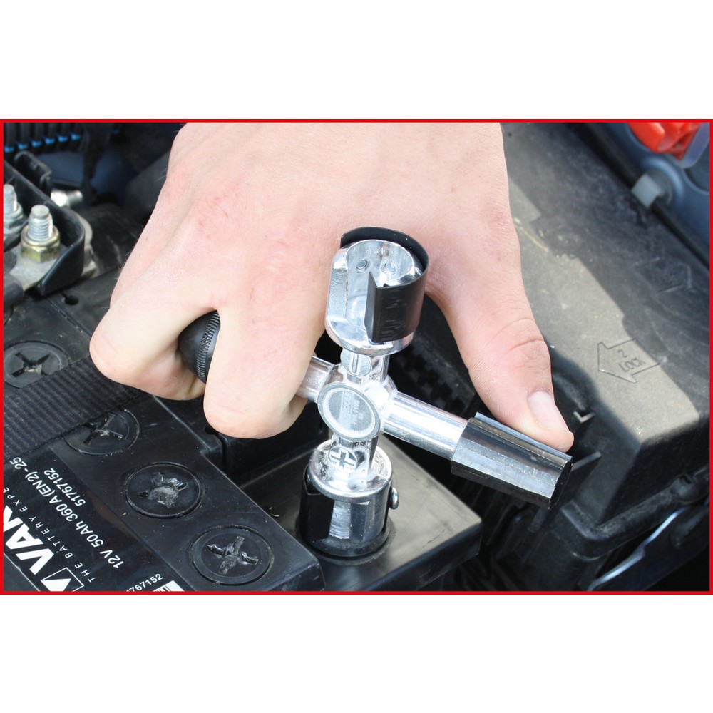 Produktabbildung Nr. 4: KS TOOLS Batteriepol- und Klemmen-Reinigungsfräser-Kreuz