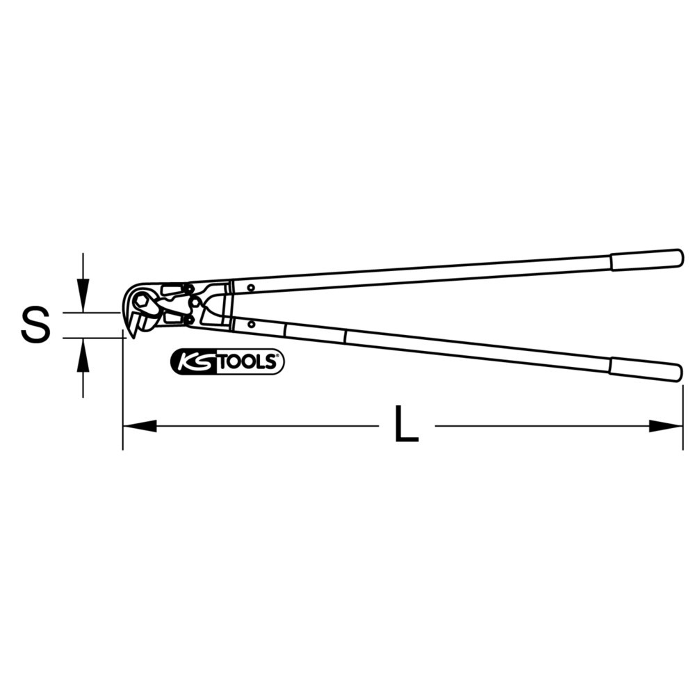 Produktabbildung Nr. 2: KS TOOLS Baustahlmatten-Schneider, 820 mm