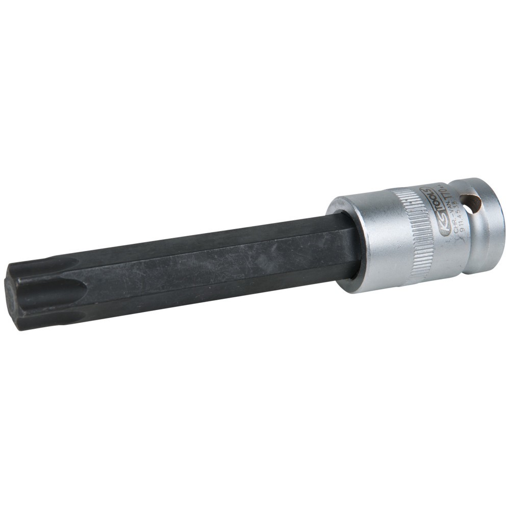 Produktabbildung: KS TOOLS 1/2" Bit-Stecknuss für Torx-Schrauben, T70, Länge 120 mm, phosphatiert