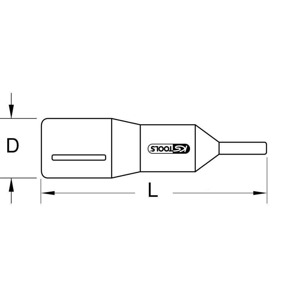 Produktabbildung Nr. 1: KS TOOLS 1/4" Bit-Stecknuss mit Schutzisolierung für Torx-Schrauben, T30