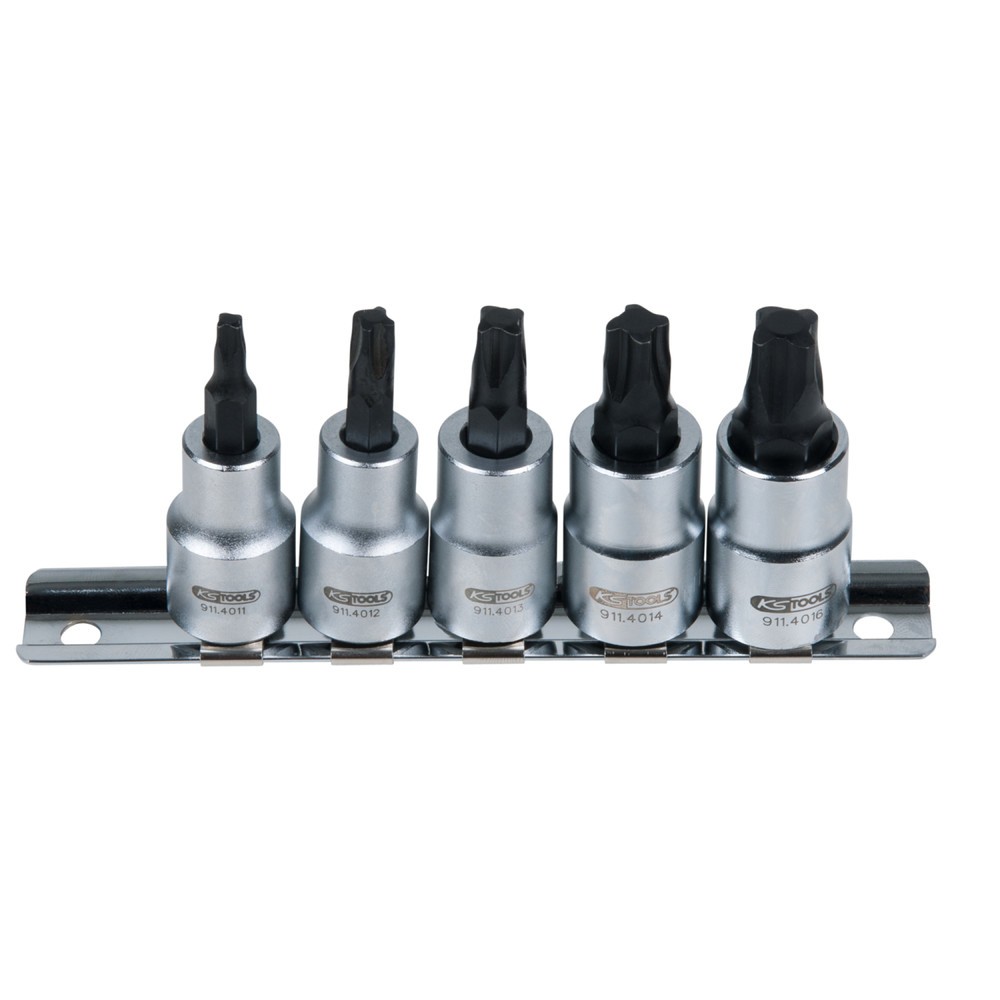 Produktabbildung Nr. 7: KS TOOLS 3/8" Bit-Stecknuss-Satz für MTS MORTORq®-Schrauben, 5-tlg