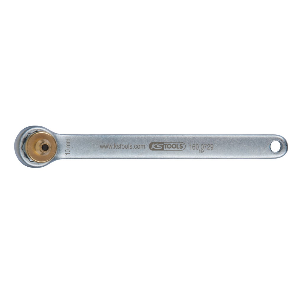Produktabbildung: KS TOOLS Bremsen-Entlüftungsschlüssel, extra kurz, 10 mm, gold