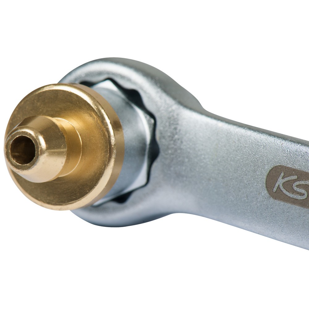Produktabbildung Nr. 3: KS TOOLS Bremsen-Entlüftungsschlüssel, extra kurz, 10 mm, gold