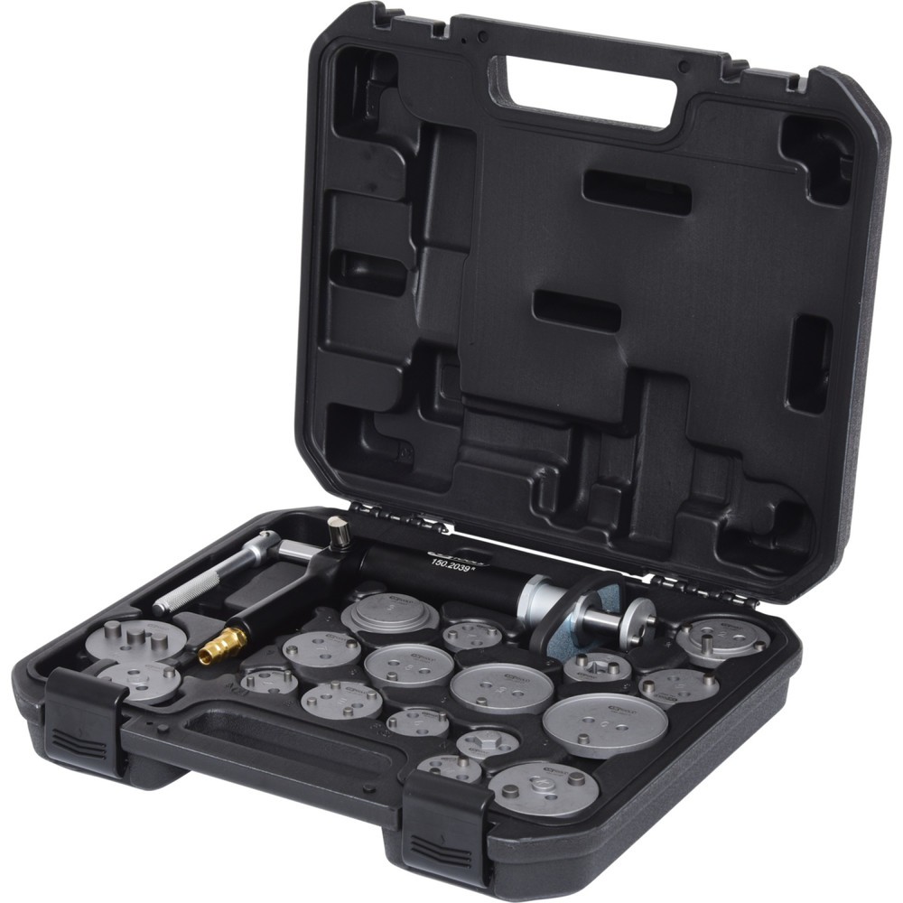 Produktabbildung: KS TOOLS Druckluftspindel-Bremskolbenwerkzeug-Satz, 18-tlg