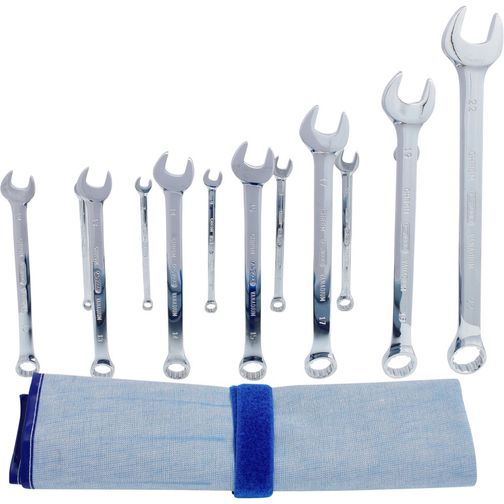 Produktabbildung Nr. 4: KS TOOLS CHROMEplus Ringmaulschlüssel-Satz, abgewinkelt, 13-tlg