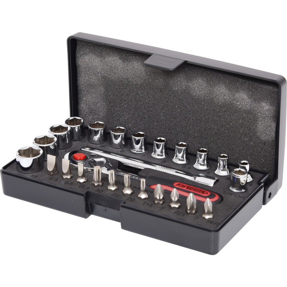 Produktabbildung Nr. 2: KS TOOLS 1/4" CHROMEplus Steckschlüssel-Satz, 26-tlg