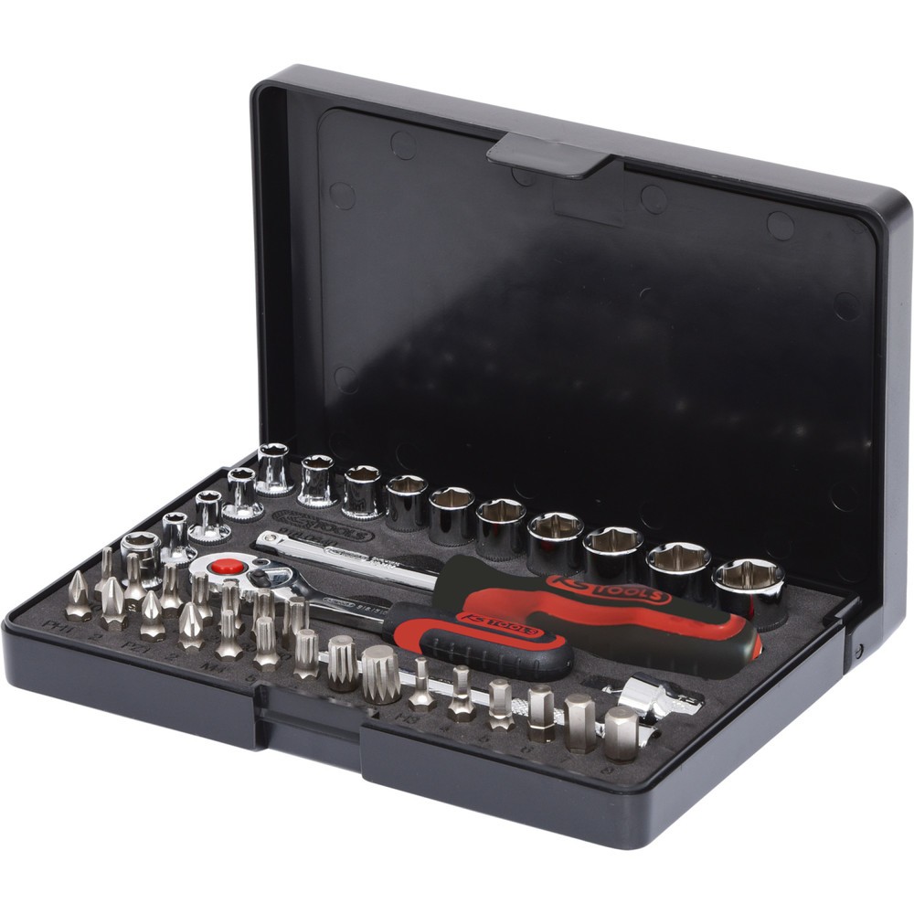 Produktabbildung Nr. 1: KS TOOLS 1/4" CHROMEplus Steckschlüssel-Satz, 40-tlg