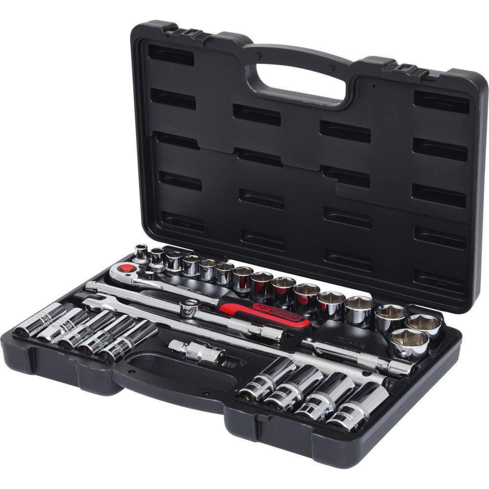Produktabbildung Nr. 1: KS TOOLS 1/2" CHROMEplus Steckschlüssel-Satz, 30-tlg