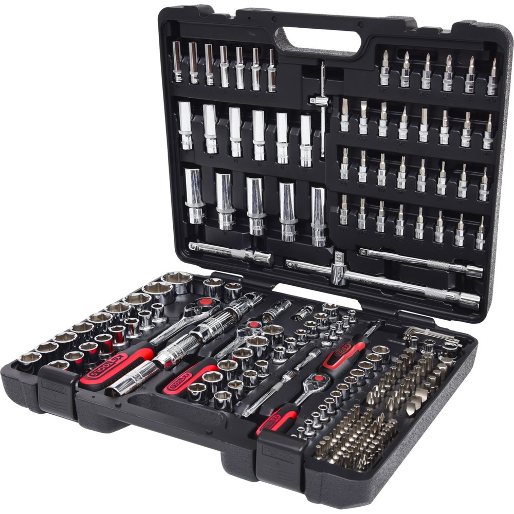 Produktabbildung Nr. 2: KS TOOLS 1/4"+3/8"+1/2" CHROMEplus Steckschlüssel-Satz, 195-tlg