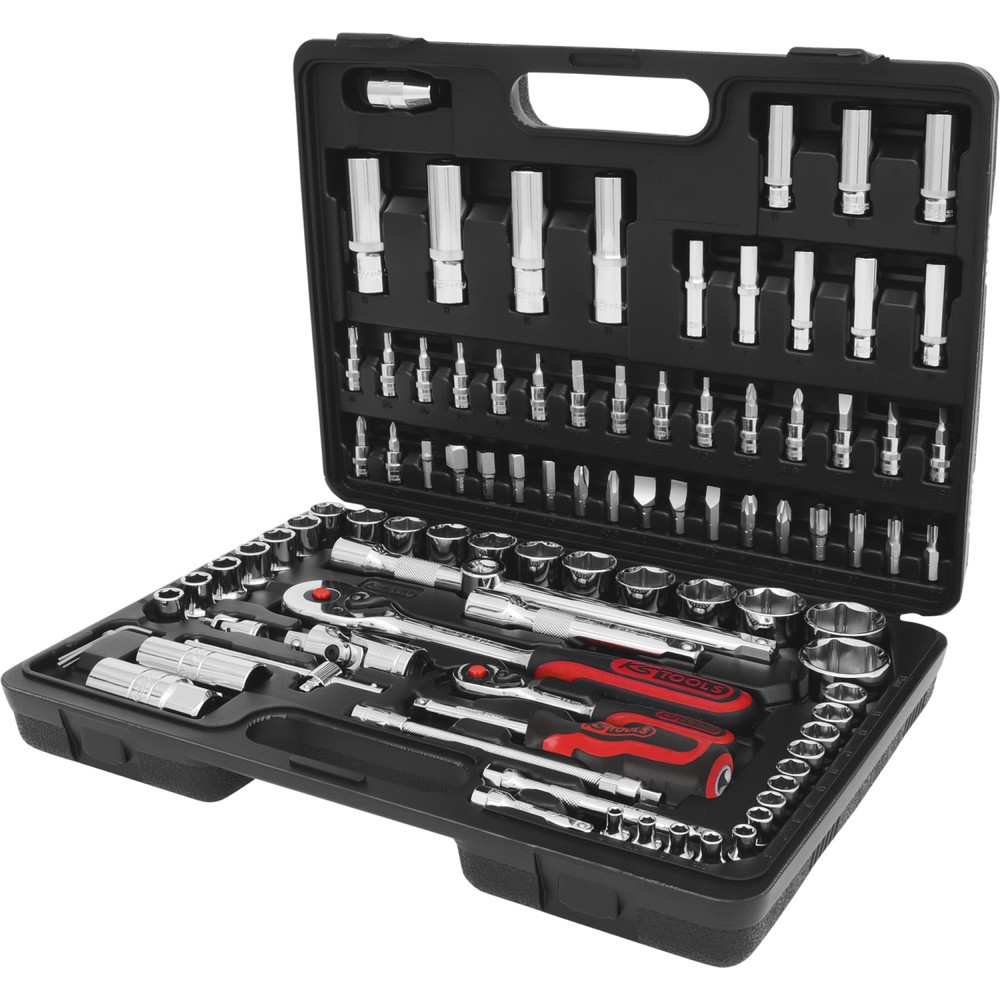 Produktabbildung Nr. 2: KS TOOLS 1/4"+1/2" CHROMEplus Steckschlüssel-Satz, 96-tlg